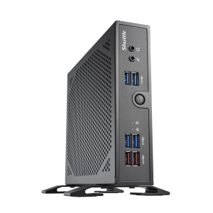 Shuttle XPC slim Barebone DS50U7, i7-1355U, 2x LAN (1x 2.5Gbit ,1x 1Gbit), 1xCOM,1xHDMI,1xDP, 1x VGA, ventilatorloos , 24/7 permanent gebruik